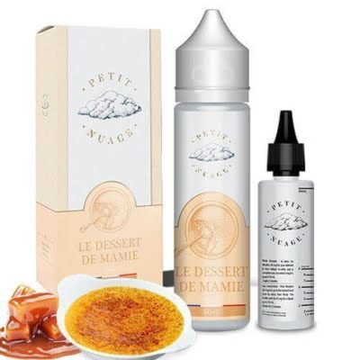 E-liquide Le dessert de Mamie 60ml pour cigarette électronique, gamme Petit Nuage