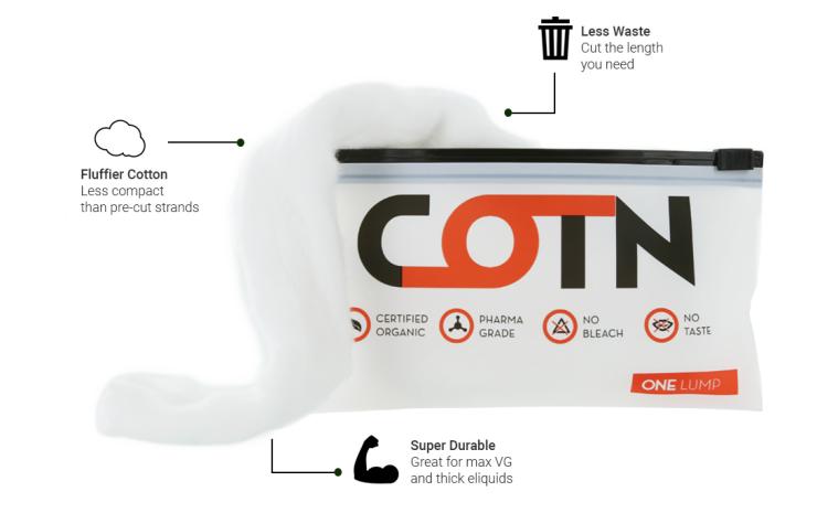 cotn-pour-cigarette-electronique | Ciga France ® COTN coton e-liquide
