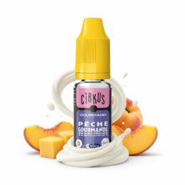 e-liquide peche-gourmande 10ml cirkus