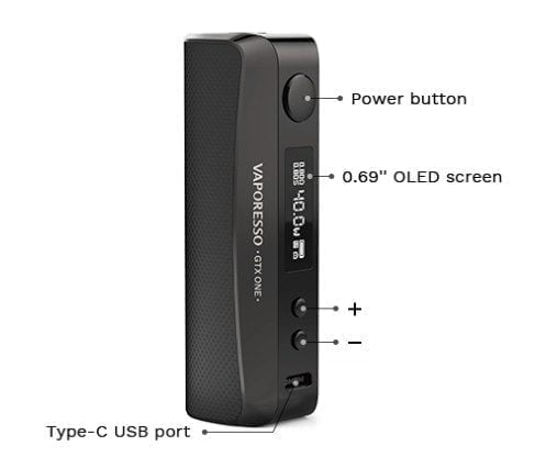 box gtx one vaporesso detail | Ciga France ® box gtx one vaporesso detail