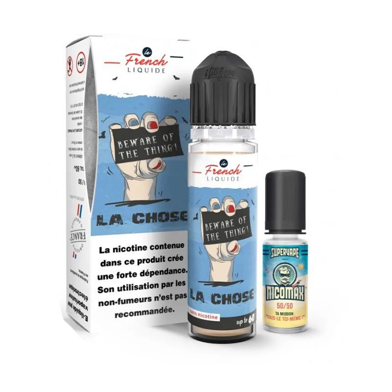 E-liquide La Chose Le French Liquide, e liquide saveurs café, caramel et  fruits secs