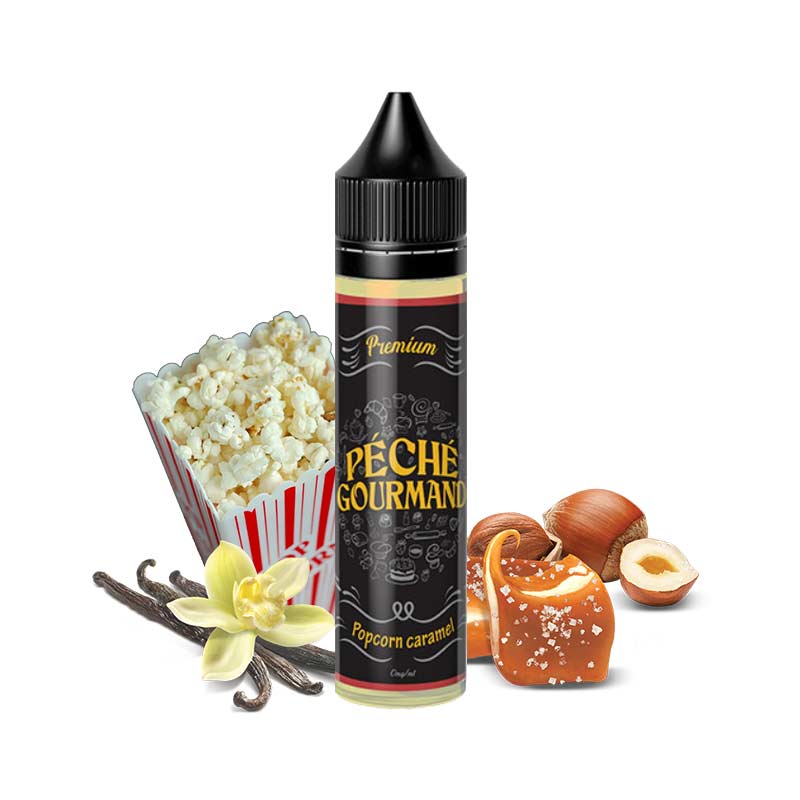 péché gourmand e-liquide E-liquide Popcorn caramel 50ml – Péché gourmand - O'Jlab
