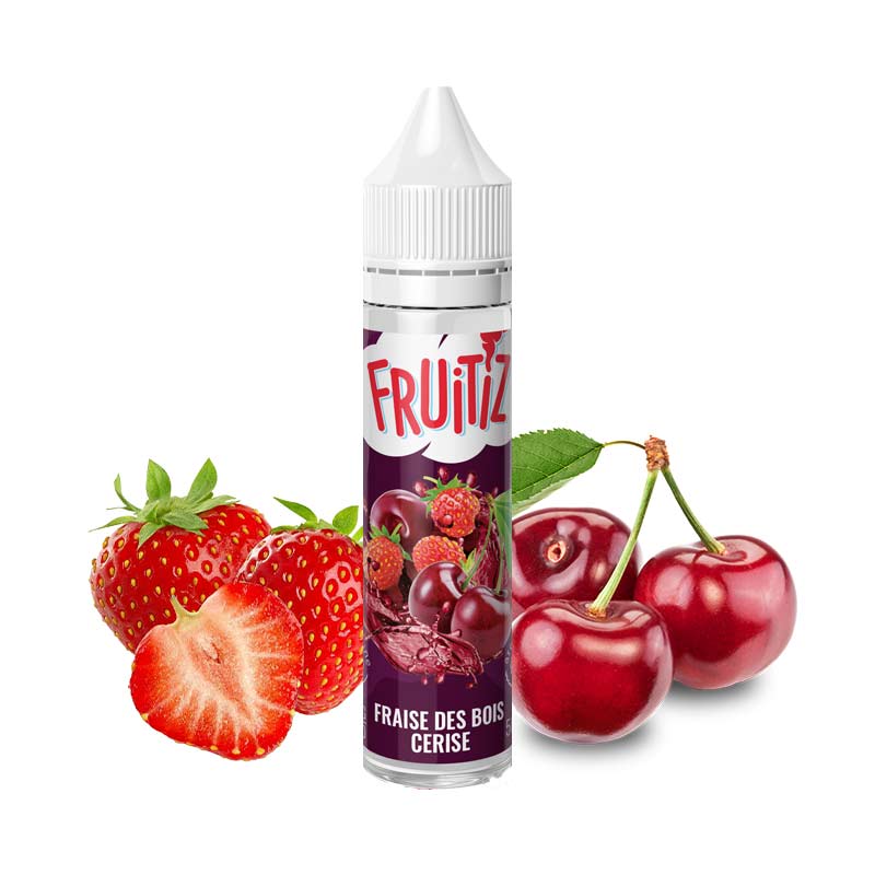 E-liquide Fraise des bois Cerise 50ml – Fruitiz