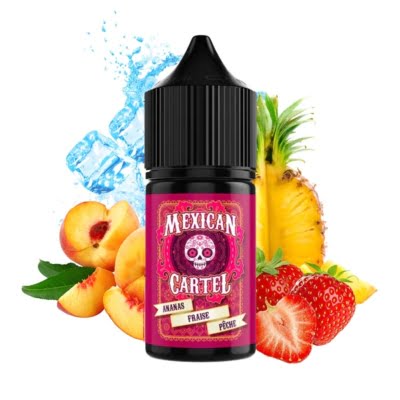Concentré-Ananas-Fraise-Pêche-30ml-Mexican-Cartel
