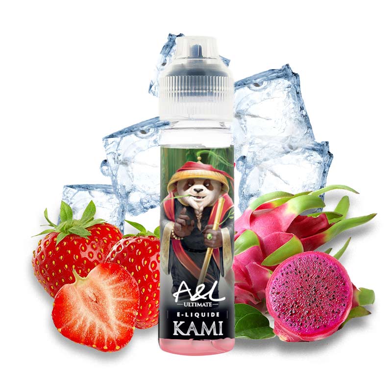 Kami Arôme 30ml AROMES ET LIQUIDES - Un duo glacé de fraises et de fruits  du dragon