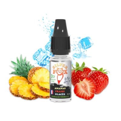 E-Liquide-Ananas-Fraise-Glacés-10ml--Silver-Fox