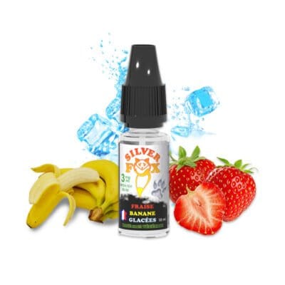 E-Liquide-Fraise-Banane-Glacées-10ml--Silver-Fox