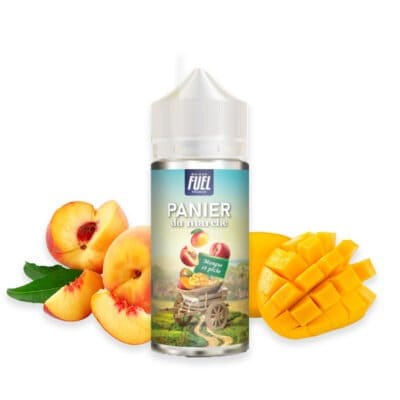 E-liquide-Mangue-et-Pêche-100ml---Panier-du-marché---Maison-Fuel