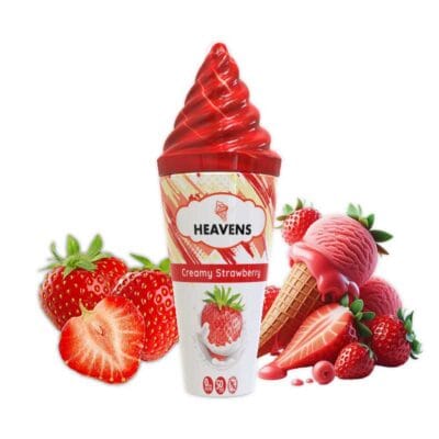 E-liquide-Creamy-Strawberry-50ml---Heavens---E-Cone