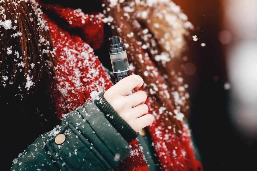 Vapoter quand il fait froid