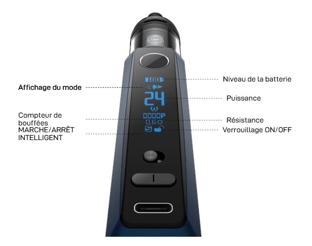 kit gtx one pro vaporesso ecran oled