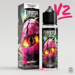Le Ultron d’Eggz V2 mêle la force du cassis à l’amertume vive du pamplemousse, le tout dans une vague glaciale sur base 40PG/60VG. Une recette punchy made in France.