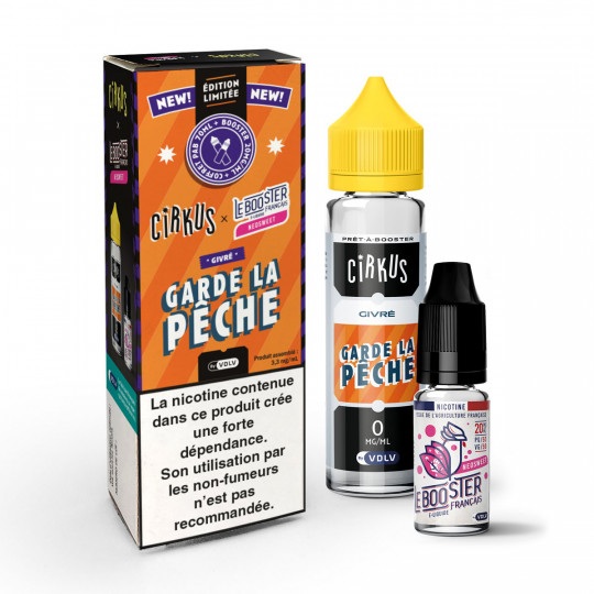 E-liquide garde la pêche 60ml neosweet pack vdlv cirkus