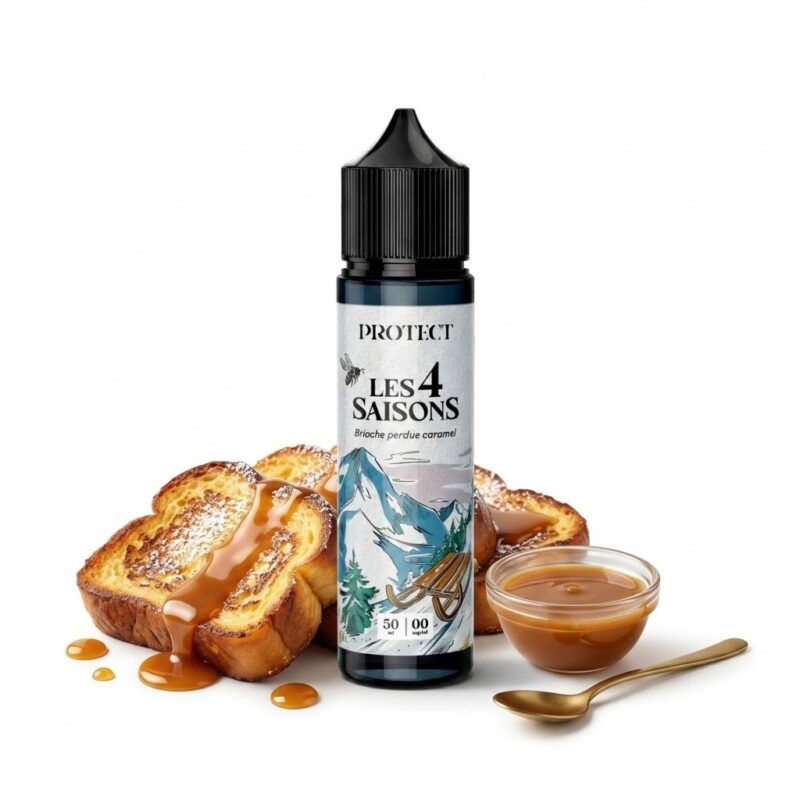 e-liquide brioche perdue caramel 50ml protect les 4 saisons
