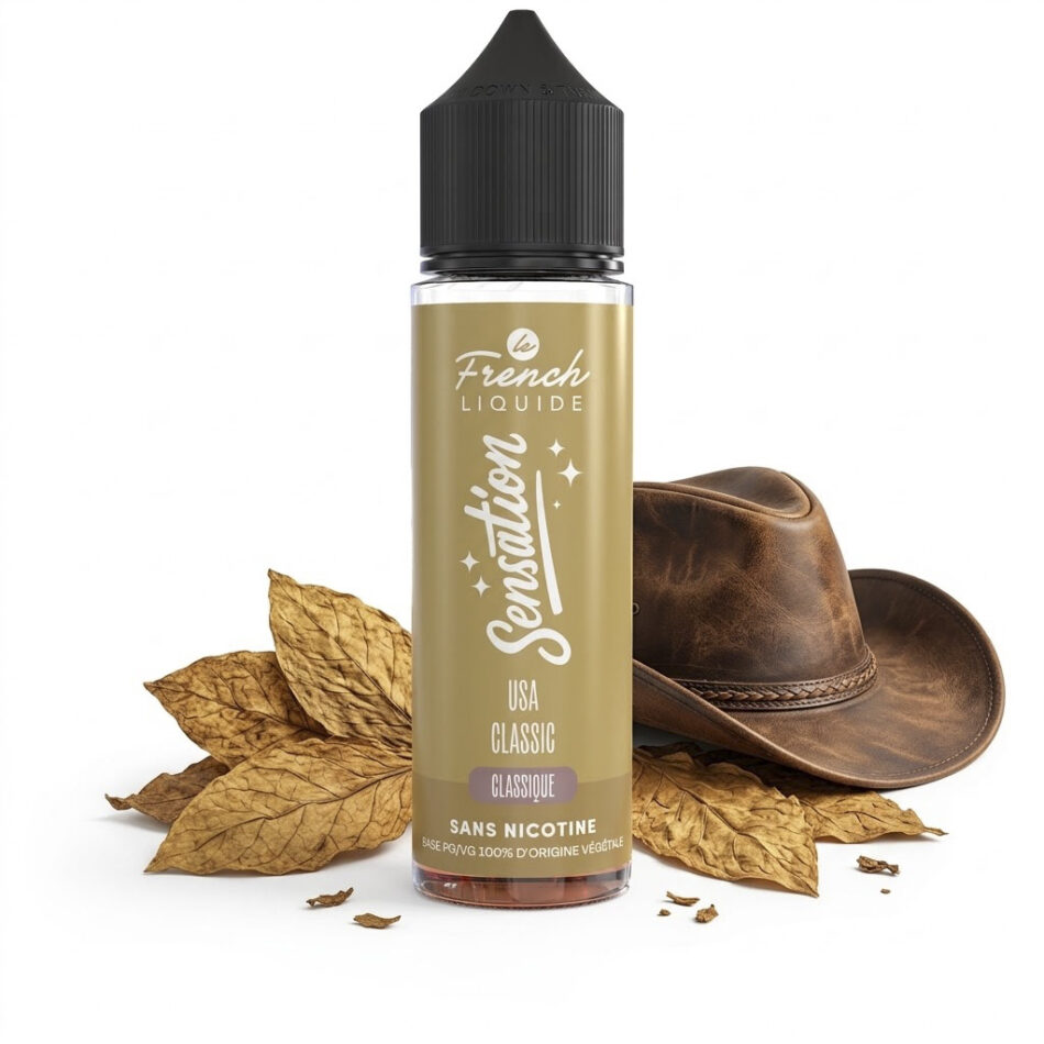 E-liquide USA Classic 50ml - Le french liquide 1 e-liquide-USA-classic-sensation-le-french-liquide---50mL